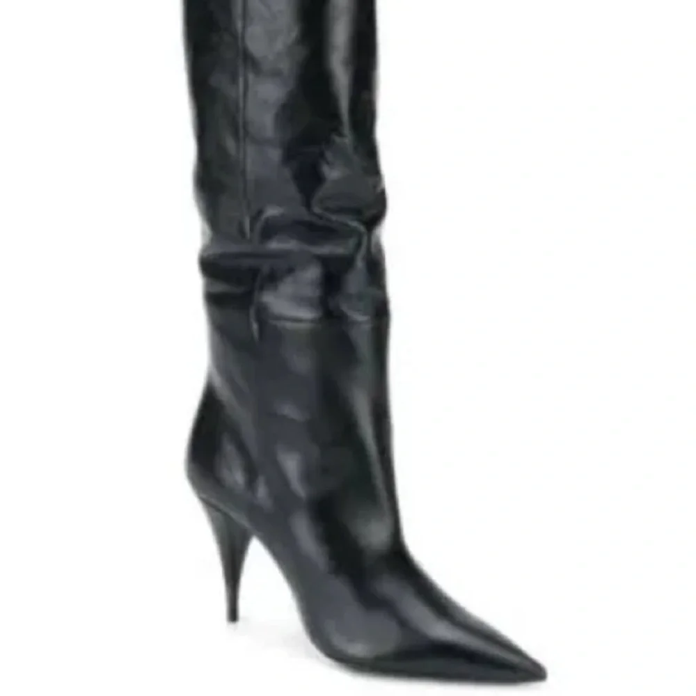 Saint Laurent leather over the knee boots! Sz 40 - Picture 2 of 11